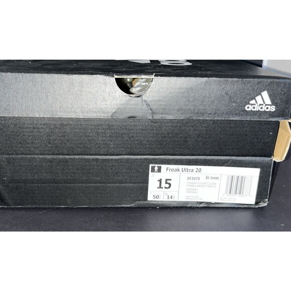 Adidas Freak Ultra 20 White Silver Football Cleats‎ Men’s Size 15 New In Box - Picture 6 of 6